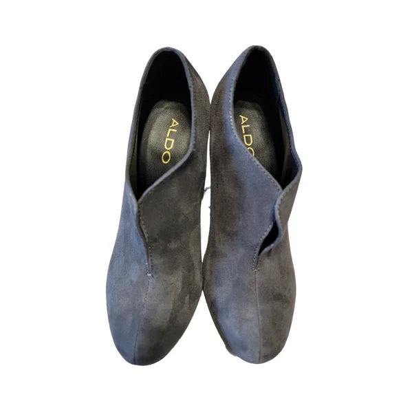 ALDO Tallo 8 Gray Suede Ankle Boots Size 7.5 Slate Gray Office Siren Sleek - Picture 3 of 16